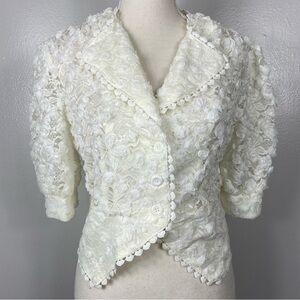 Vita Grace roses and hearts blouse